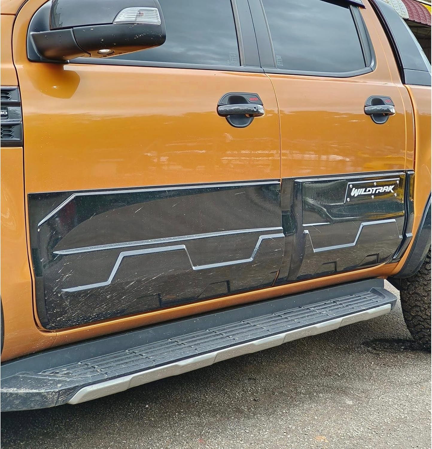 Ford Ranger Zijbeschermstrips - Matzwart - 58% Korting!