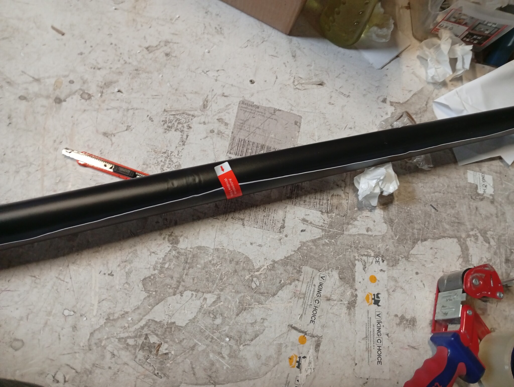 Middlesized matzwart autofolie (200x152 cm) - 71% Korting!