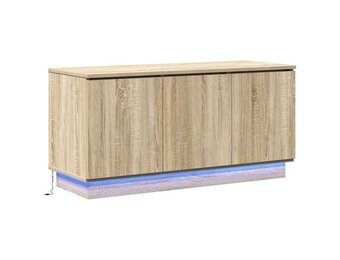 TV-meubel met LED Sonoma Eiken 75% Korting