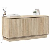 TV-meubel met LED Sonoma Eiken 75% Korting