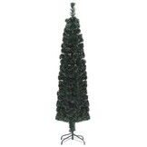 Smal Glasvezel Kerstboom 180cm met Kleurverandering - 60% Korting