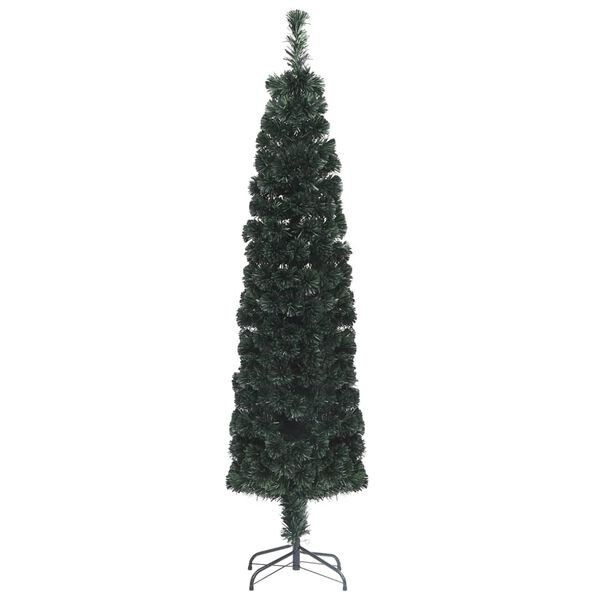 Smal Glasvezel Kerstboom 180cm met Kleurverandering - 60% Korting