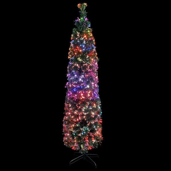 Smal Glasvezel Kerstboom 180cm met Kleurverandering - 60% Korting