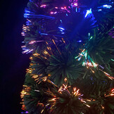 Smal Glasvezel Kerstboom 180cm met Kleurverandering - 60% Korting