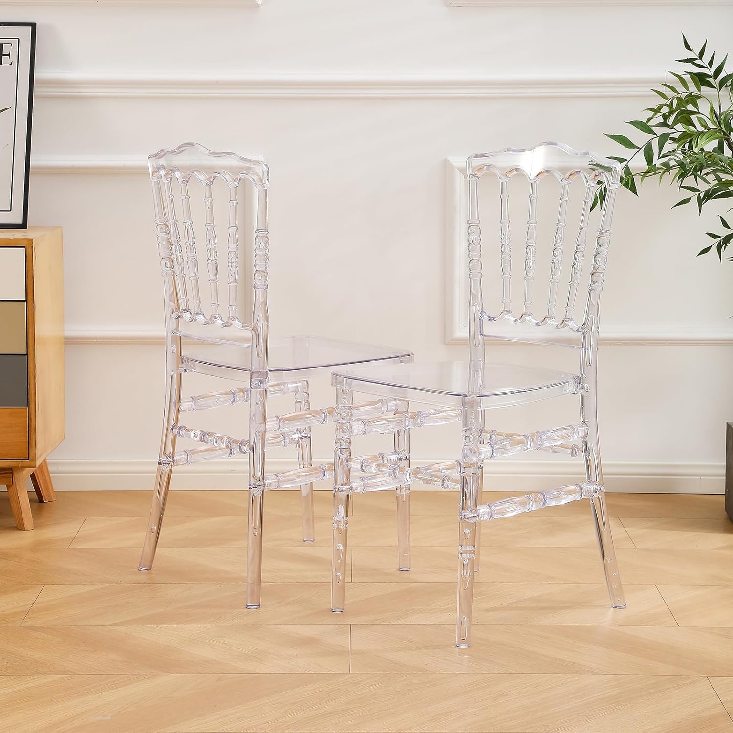 Napoleon Stoelen - Transparant Polycarbonaat (2 stuks) - 48% Korting
