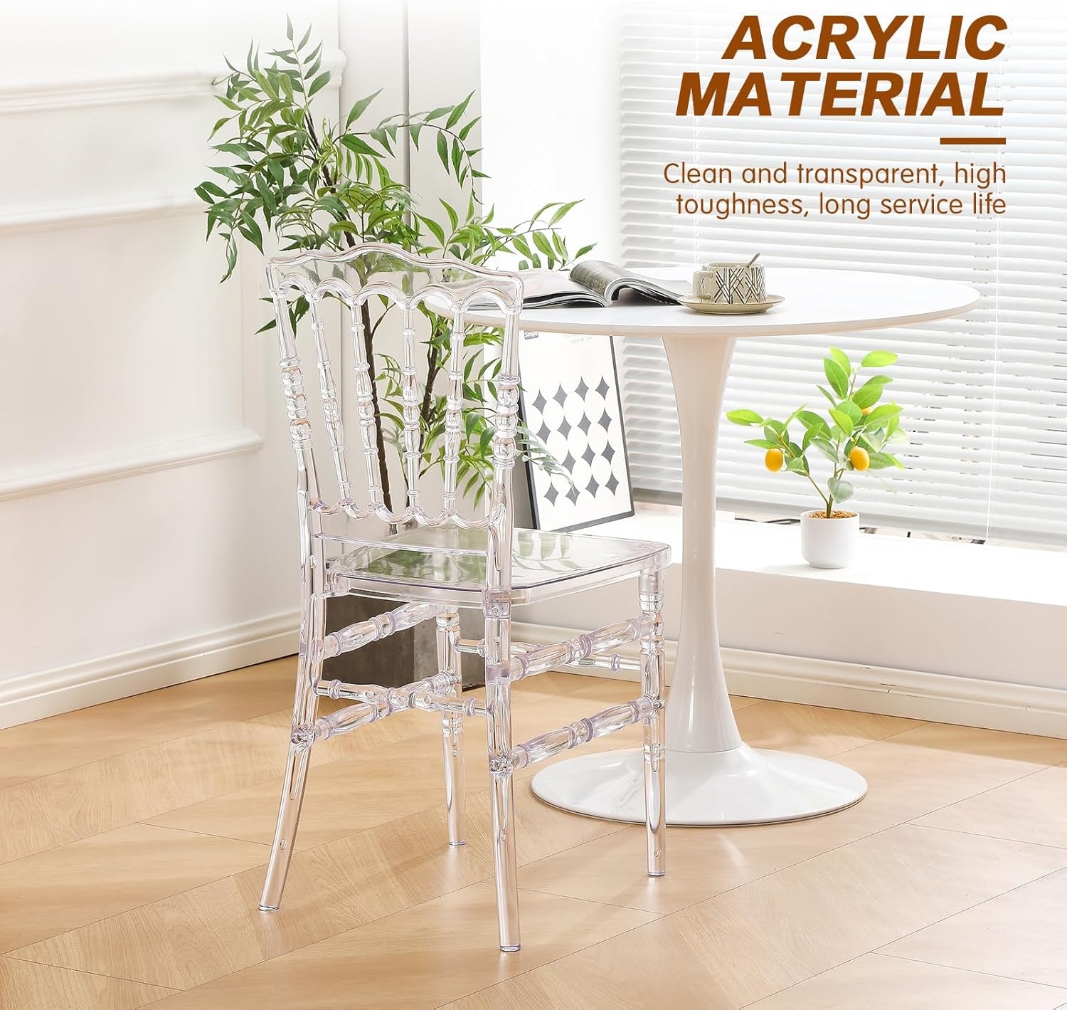 Napoleon Stoelen - Transparant Polycarbonaat (2 stuks) - 48% Korting