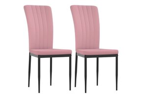 Eetkamerstoelen Fluweel Roze (2 stuks) - 46% Korting!