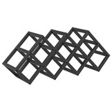 VidaXL Wijnrek Zwart - Gepoedercoat Staal (67% Korting)