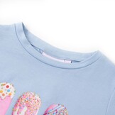 Kindershirt Blauw met IJsjes - Maat 104 (46% Korting!)