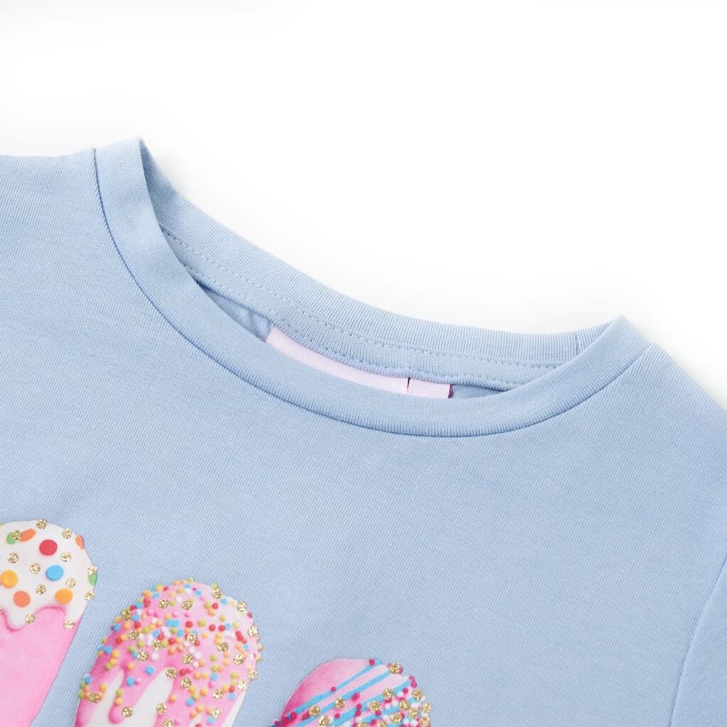 Kindershirt Blauw met IJsjesprint - Maat 104 (59% Korting)