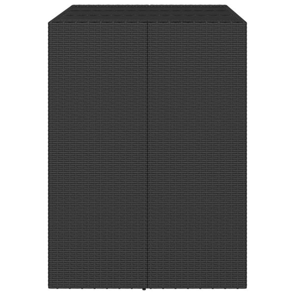 Bartafel Poly Rattan met Glas 105x80x110 cm - 61% Korting!
