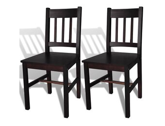 vidaXL Eetkamerstoelen Grenenhout (2 st.) - 68% Korting