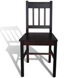 vidaXL Eetkamerstoelen Grenenhout (2 st.) - 68% Korting