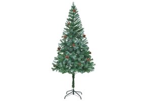 Levenschte Kunstkerstboom met Dennenappels 180 cm | 61% Korting!