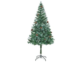 Levenschte Kunstkerstboom met Dennenappels 180 cm | 61% Korting!