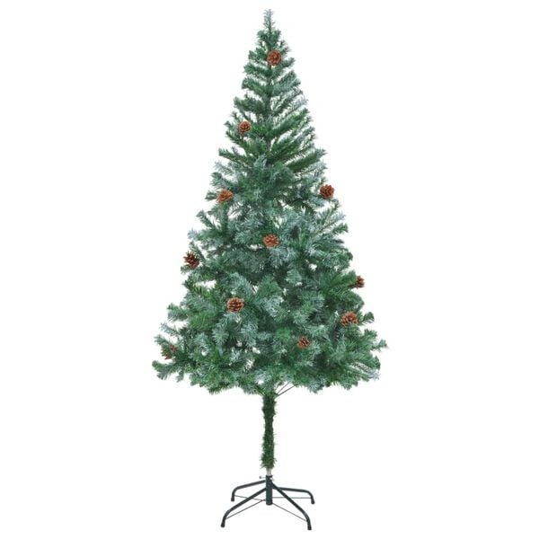 Levenschte Kunstkerstboom met Dennenappels 180 cm | 61% Korting!