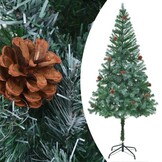 Levenschte Kunstkerstboom met Dennenappels 180 cm | 61% Korting!