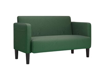 Loveseat Bank VidaXL Donkergroen Corduroy - 35% Korting