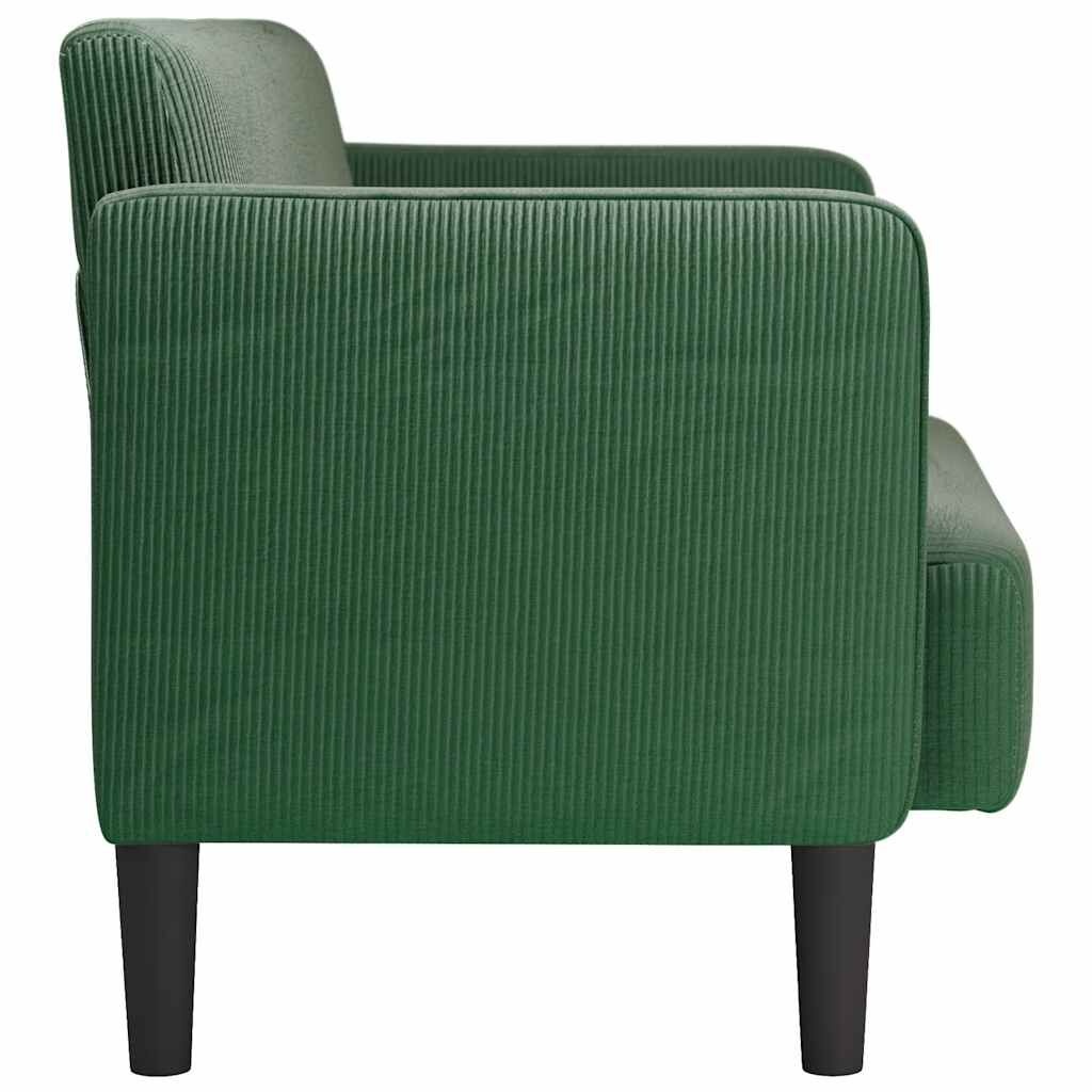 Loveseat Bank VidaXL Donkergroen Corduroy - 35% Korting