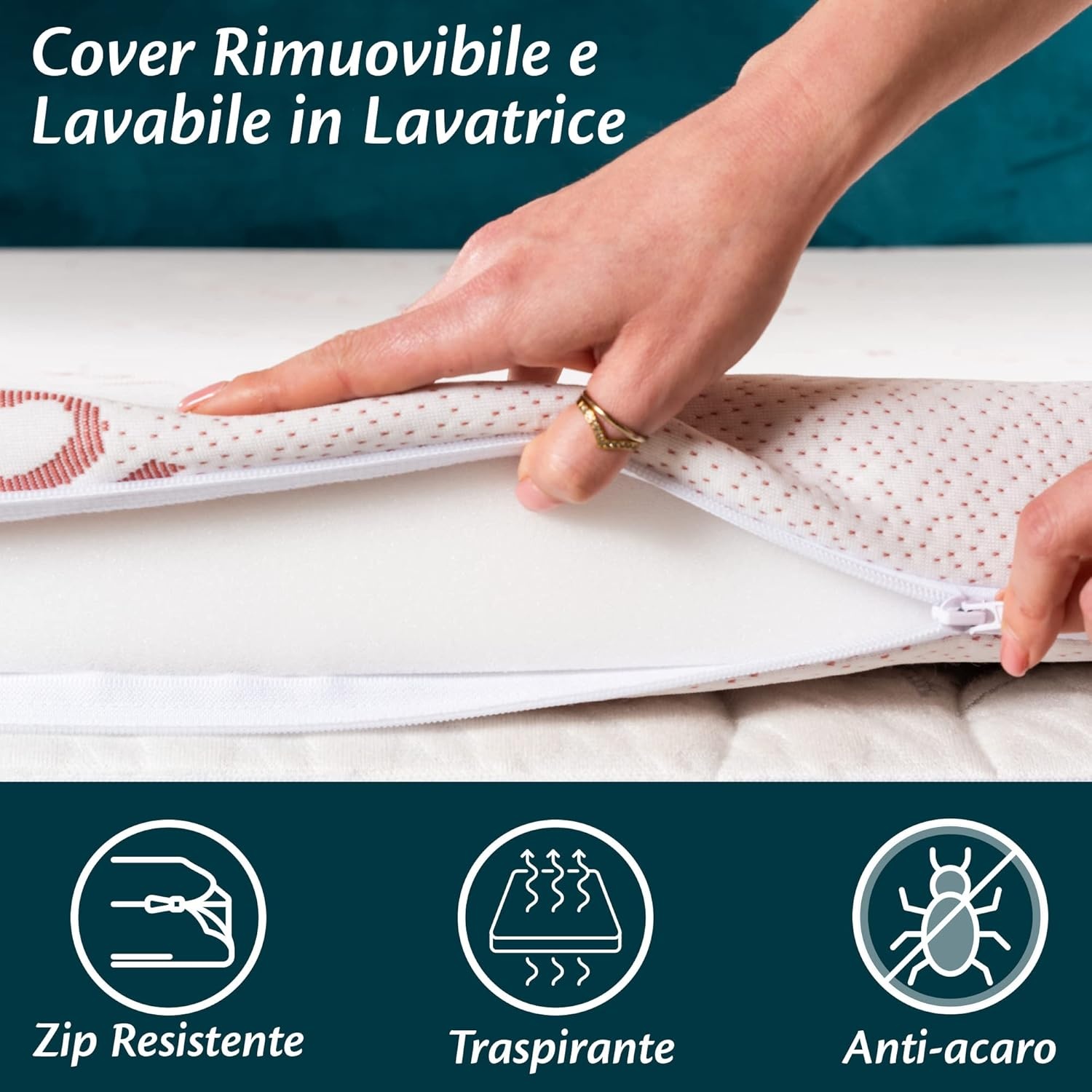 Schuimtopper 80x190cm (6cm dik) - 34% Korting!