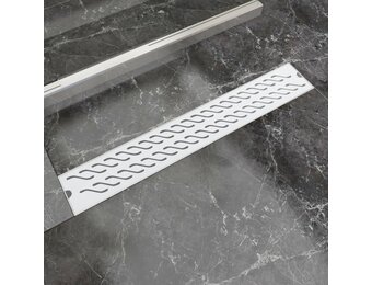 VidaXL Doucheafvoer RVS Rechthoekig Golf 73x14cm - 55% Korting