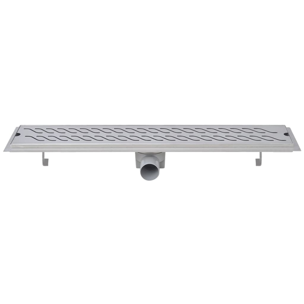 VidaXL Doucheafvoer RVS Rechthoekig Golf 73x14cm - 55% Korting