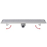VidaXL Doucheafvoer RVS Rechthoekig Golf 73x14cm - 55% Korting
