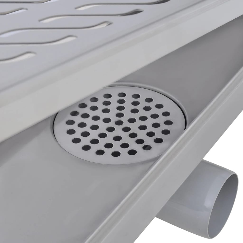 VidaXL Doucheafvoer RVS Rechthoekig Golf 73x14cm - 55% Korting