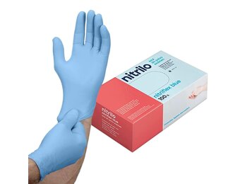Nitril Wegwerphandschoenen Blauw XS - 25% Korting