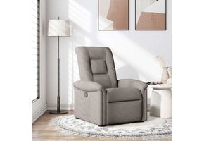 Verstelbare Fauteuil in Taupe Stof - 67% Korting
