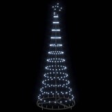 vidaXL LED Kerstboom Koudwit 184.5cm - 71% Korting!