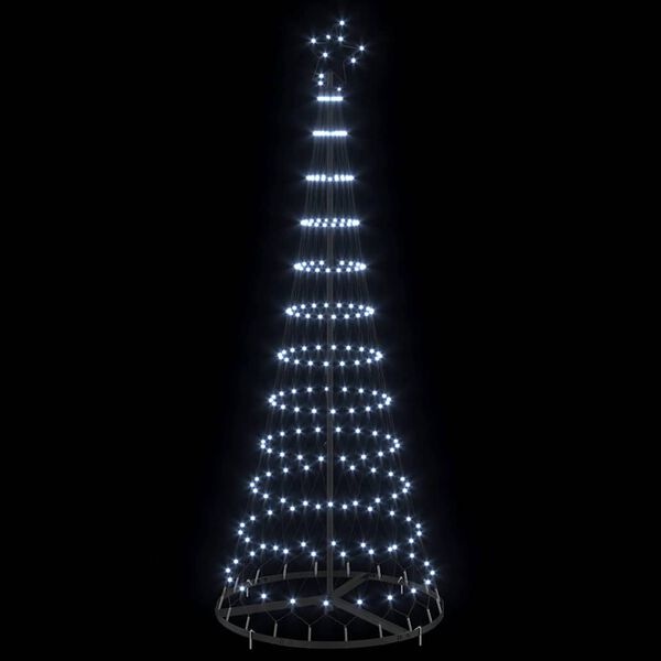 vidaXL LED Kerstboom Koudwit 184.5cm - 71% Korting!