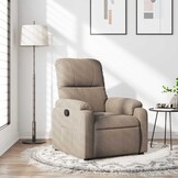 vidaXL Fauteuil Taupe Microvezel (35% Korting!)