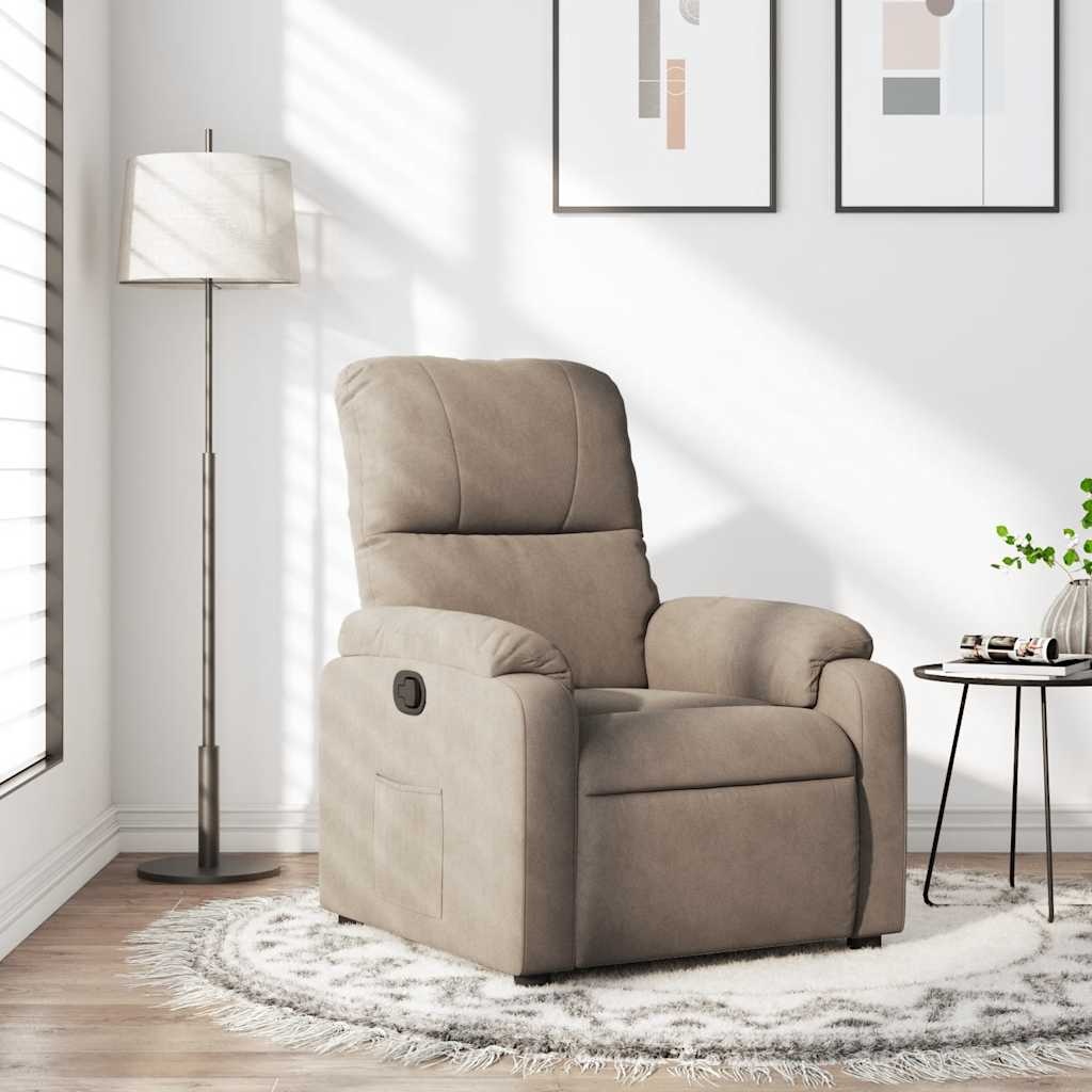vidaXL Fauteuil Taupe Microvezel (35% Korting!)