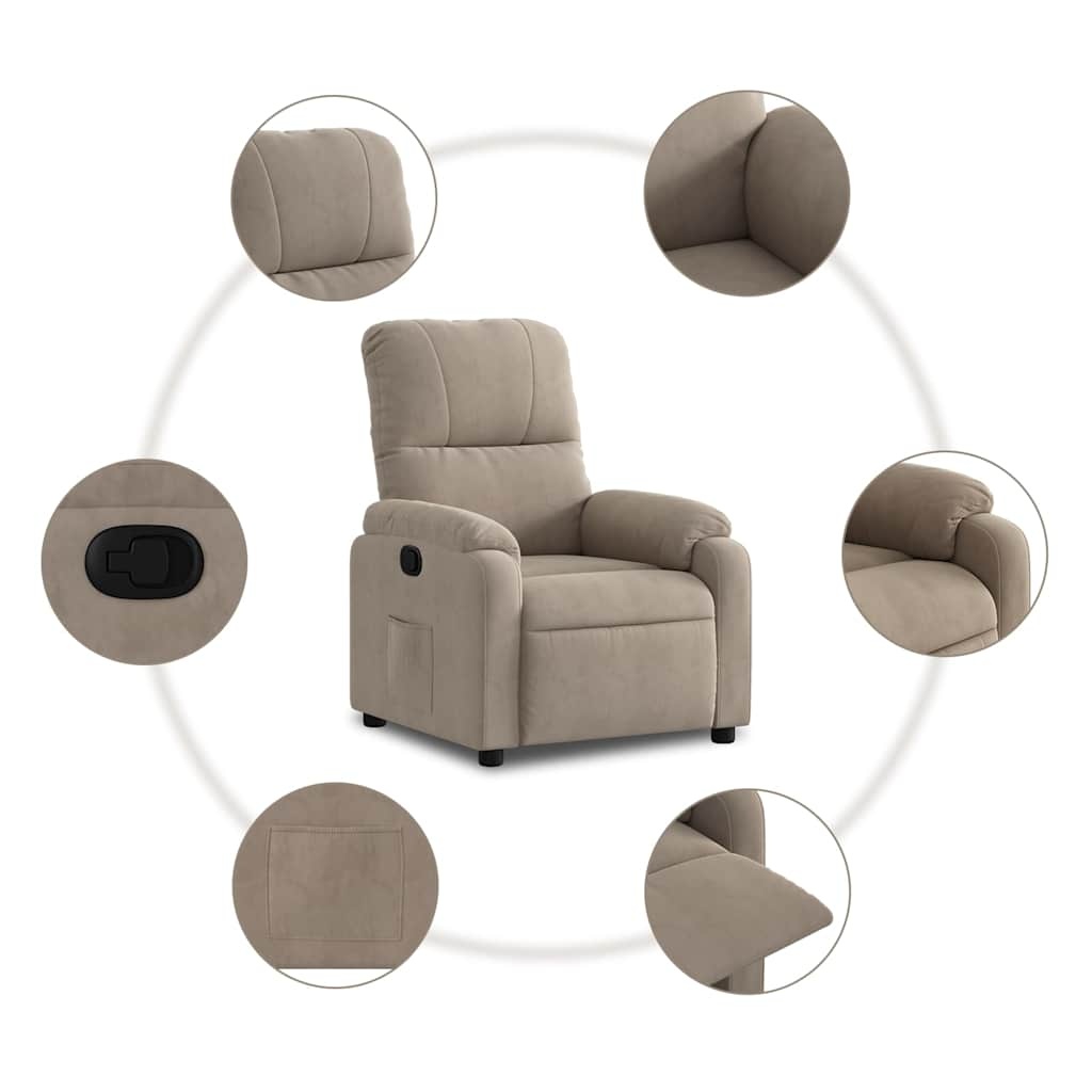 vidaXL Fauteuil Taupe Microvezel (35% Korting!)