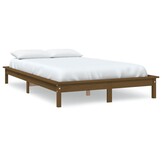 vidaXL Bedframe Grenenhout Honingbruin 200x200 cm - 35% Korting!