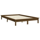 vidaXL Bedframe Grenenhout Honingbruin 200x200 cm - 35% Korting!