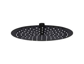 vidaXL Ronde Douchekop RVS Zwart 25cm - 32% Korting!