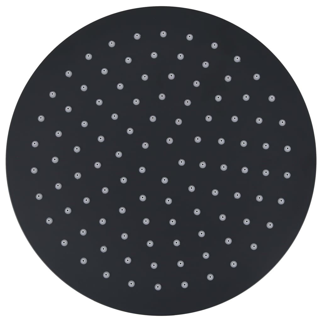 Ronde Regendouchekop RVS Zwart 25cm - 56% Korting!