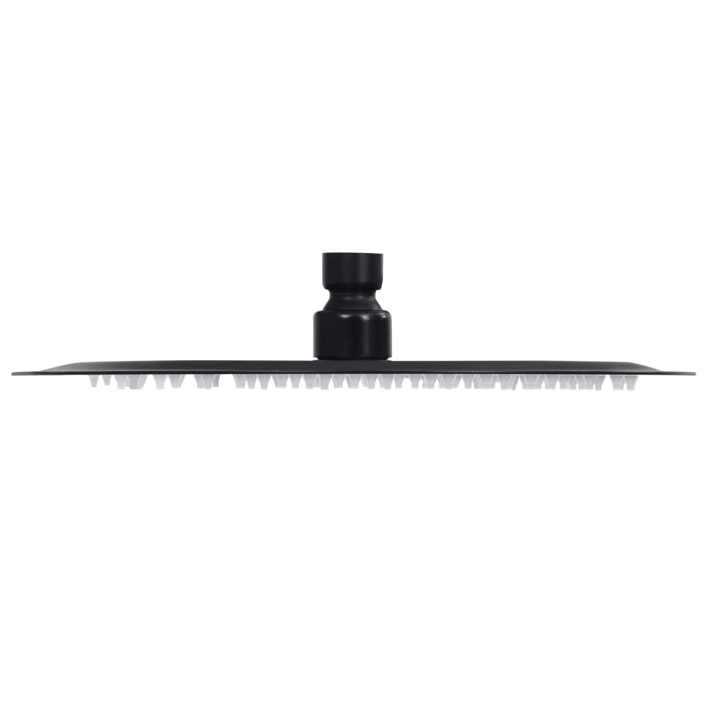 Ronde Regendouchekop RVS Zwart 25cm - 56% Korting!
