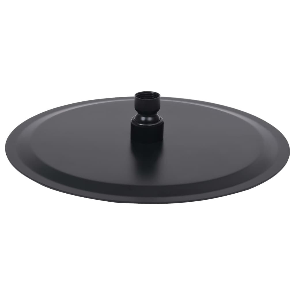 Ronde Regendouchekop RVS Zwart 25cm - 56% Korting!