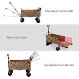 Opvouwbare Bolderwagen met Rem & 34% Korting