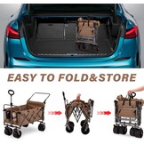 Opvouwbare Bolderwagen met Rem & 34% Korting