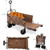 Opvouwbare Bolderwagen met Rem & 34% Korting