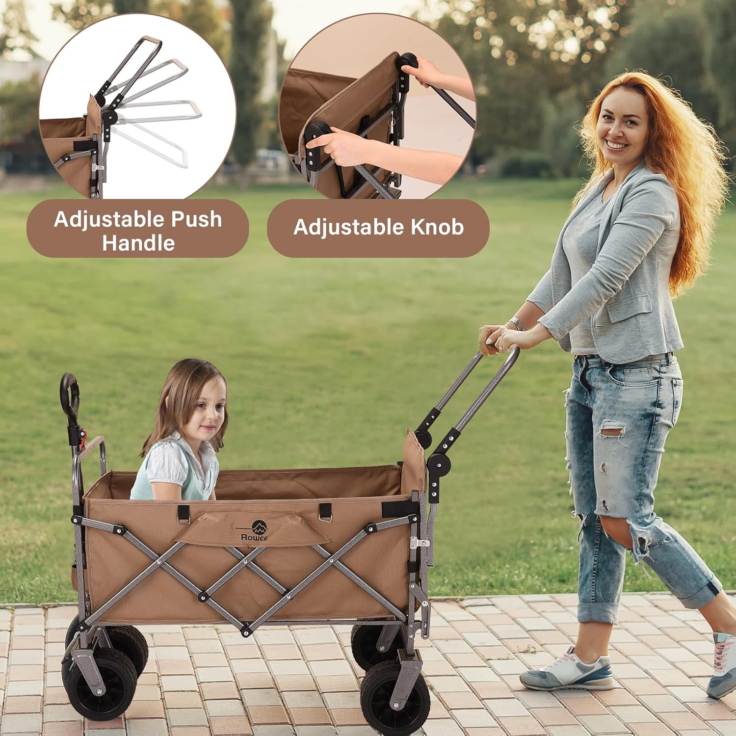 Opvouwbare Bolderwagen met Rem & 34% Korting