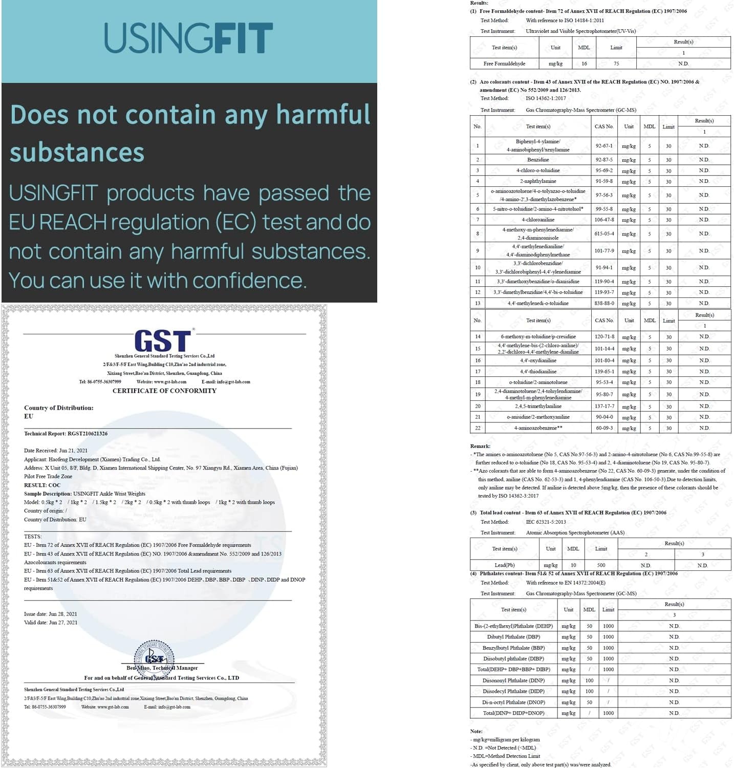 Set 2 Gewichtsmanchetten: 0,5-2kg voor Fitness & Hardlopen (34% Korting)