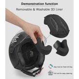 Jethelm Motor Zwart Mat met Vizier - Maat S - ECE Goedgekeurd (-57%)