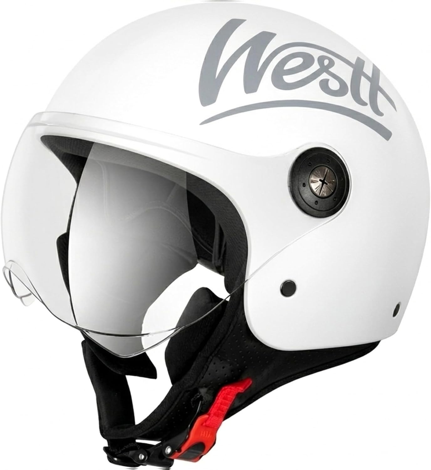 Jet Motorhelm Mat Zwart - ECE Keurmerk - Dames & Heren - Maat S