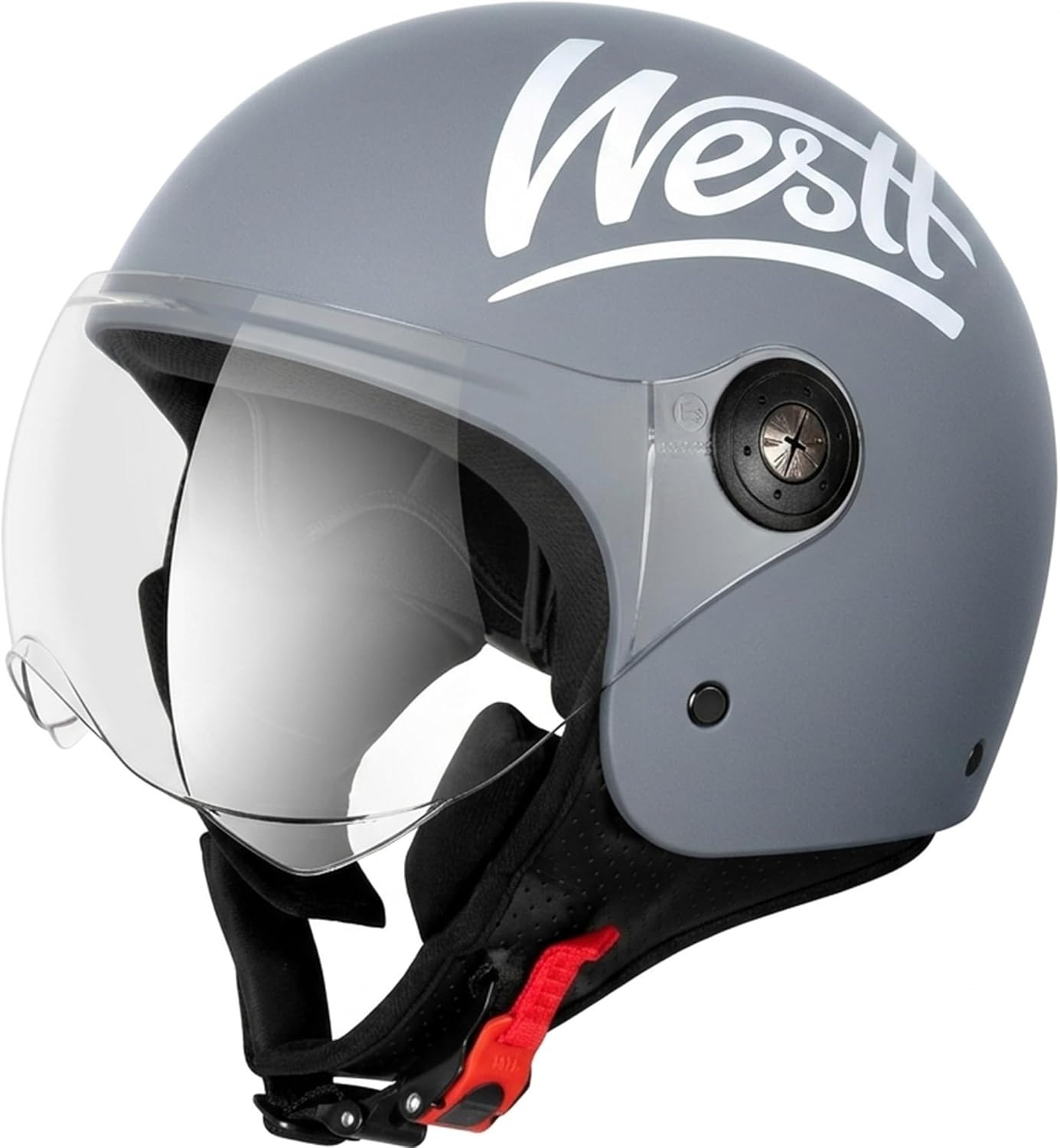 Jet Motorhelm Mat Zwart - ECE Keurmerk - Dames & Heren - Maat S