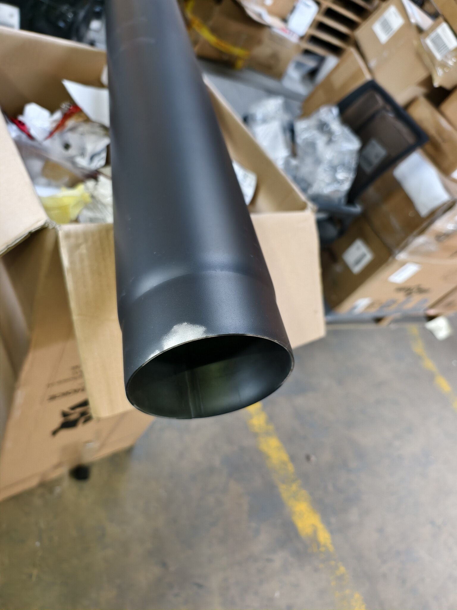 Zwarte Hittebestendige Kachelpijp Staal Ø120mm x 100cm - 53% Korting!